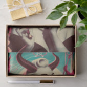 レトロデヴィリッシュウーマンコラージュ 薄葉紙 (ギフト)