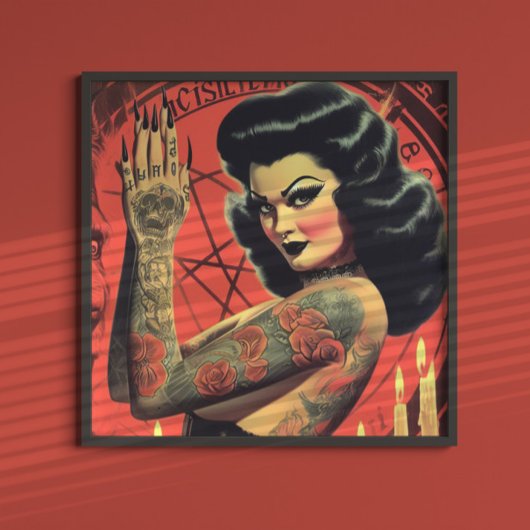 レトロデヴィリッシュガール ポスター