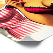 レトロデヴィリッシュピンアップ ポスター (角)