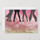 レトロデ刺激を受けたィスコバチェロレッテ招待状 招待状 (裏面)