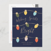 レトロトゥインクルズホリデーカード シーズンポストカード (正面/裏面)