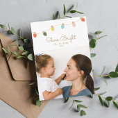 レトロトゥインクルライツホリデーフォトカード シーズンカード