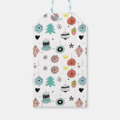 レトロトナカイ図形メリークリスマス ギフトタグ (裏面)