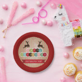 レトロトナディアメリークリスマスハッピー新年 ペーパープレート (パーティー)