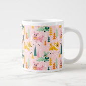 レトロトナディアワンダーランドホリデーパターン ジャンボコーヒーマグカップ (右)