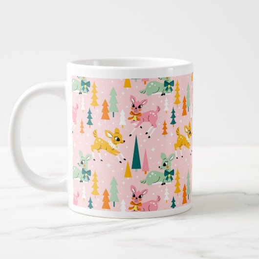 レトロトナディアワンダーランドホリデーパターン ジャンボコーヒーマグカップ (左)