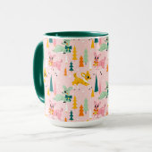 レトロトナディアワンダーランドホリデーパターン マグカップ (正面左)