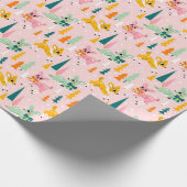 レトロトナディアワンダーランドホリデーパターン ラッピングペーパー (角)