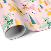 レトロトナディアワンダーランドホリデーパターン ラッピングペーパー (ロールコーナー)