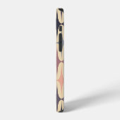 レトロトライアングル抽象幾何学模様 iPhoneケース (左側面)
