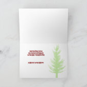 レトロトラクタークリスマスカード シーズンカード (内部)