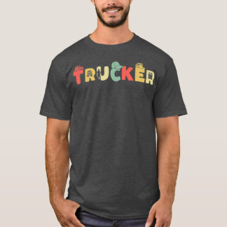 レトロトラックドライバーのトラック – ヴィンテージトラックTru Tシャツ