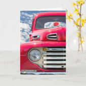 レトロトラック カード (黄色い花)