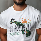 レトロトラベルアイコニックHawaii Graphic Tシャツ