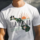 レトロトラベルアイコニックHawaii Graphic Tシャツ