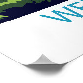 レトロトラベルウェンスリーデールヨークシャーウォールアート ポスター (角)