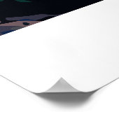 レトロトラベルサイミニギリシャ目的地ウォールアート ポスター (角)