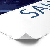 レトロトラベルサンフランシスコカリフォルニアウォールアート ポスター (角)