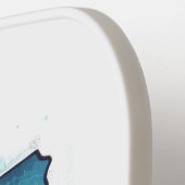 レトロトラベルマップオブアイオワ州 ピックルボールラケット (左詳細)