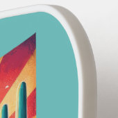 レトロトラベルマップオブアリゾナ州 ピックルボールラケット (左詳細)