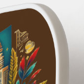 レトロトラベルマップオブインディアナ州 ピックルボールラケット (左詳細)