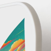 レトロトラベルマップオブオハイオ州 ピックルボールラケット (左詳細)