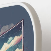 レトロトラベルマップオブコロラド州 ピックルボールラケット (左詳細)