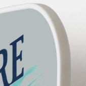 レトロトラベルマップオブデラウェア州 ピックルボールラケット (左詳細)