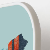 レトロトラベルマップオブニューヨーク州 ピックルボールラケット (左詳細)