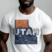レトロトラベル ユタ州 グラフィック Tシャツ
