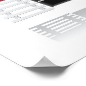 レトロトラムイラストレーション ポスター (角)