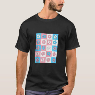 レトロトランスジェンダーフラワーLGBTプライド月誇りを持ったAl Tシャツ