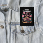 レトロトランスプライドトランス右トラ保護ンスフォーク 缶バッジ (インサイチュ)