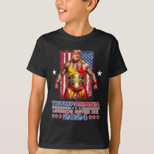 レトロトランプおもしろいレスリングミームトランパマニア2024 Tシャツ