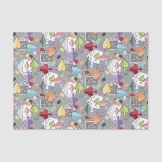 レトロトランプのポーカー 薄葉紙 (正面)