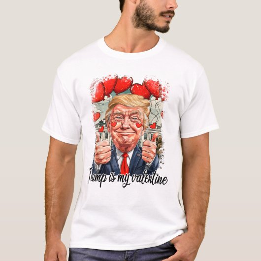 レトロトランプは私のバレンタインデー Tシャツ (正面)