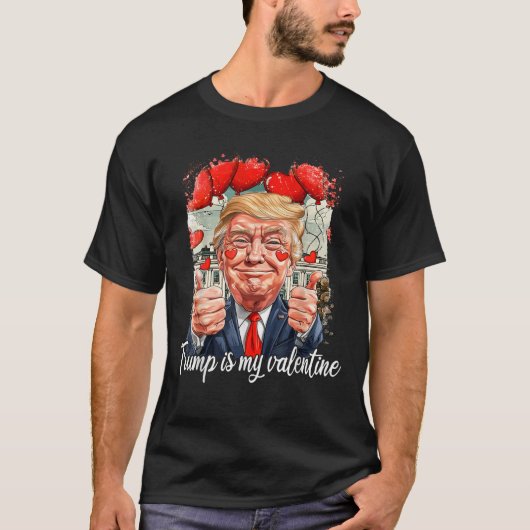 レトロトランプは私のバレンタインデー Tシャツ (正面)