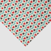 レトロトランプカルテットアクア 薄葉紙 (詳細)