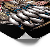 レトロトランプ狩りダックハロー狩りシーズンUs F ポスター (角)