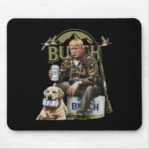 レトロトランプ狩り鹿おもしろいビール飲みビール マウスパッド