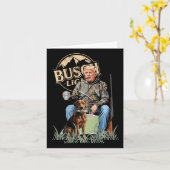 レトロトランプ狩り鹿おもしろい飲みビアハンティ カード (黄色い花)