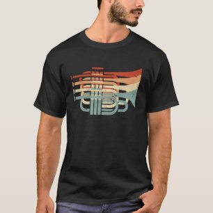 レトロトランペットジャズミュージックトランピーター、トランペットプレーヤー Tシャツ