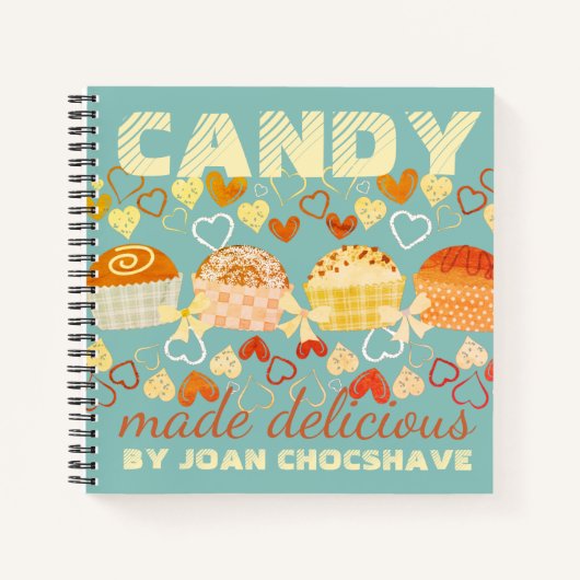 レトロトリュッフルパーソナル料理本レシピ手帳 ノートブック (正面)