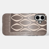 レトロトルーペとアーモンドのパーソナライズされた部族 Case-Mate iPhoneケース (裏面 (横))