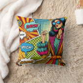 レトロトレンディーイラストレーションポップ・アートのスタイル クッション (ブランケット)