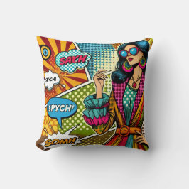 レトロトレンディーイラストレーションポップ・アートのスタイル クッション