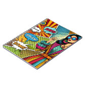 レトロトレンディーイラストレーションポップ・アートのスタイル ノートブック (左側)