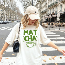 レトロトレンディーグリーンマッチャラバードゥードル Tシャツ