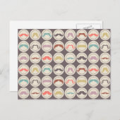 レトロトレンディーハンドルひげ ポストカード (正面/裏面)