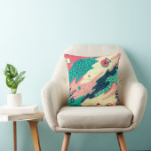 レトロトレンディーメンフィス壁紙 クッション (椅子)